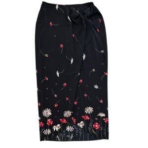 Vintage Rampage Floral Wrap Maxi Skirt